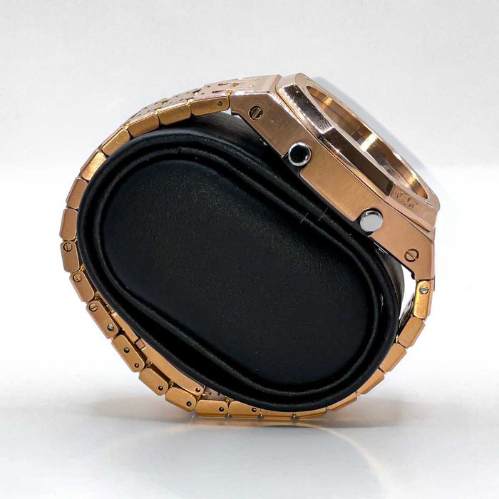 Spersonalizowany Casioak Różowe Złoto Casio G-SHOCK Biały Akcenty