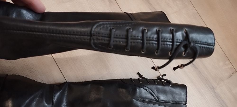 Oficerki Zimowe Buty skórzane Lasocki Oficerki roz 36