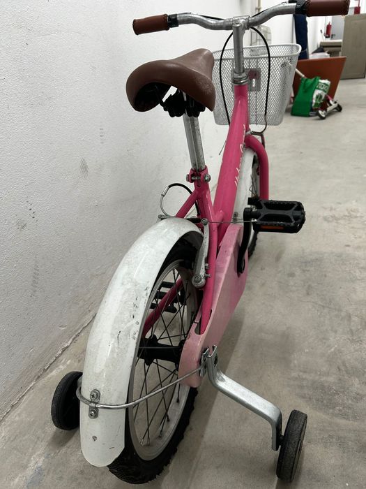 Bicicleta Infantil Urban Sweet Rosa com Cesto – Bom Estado