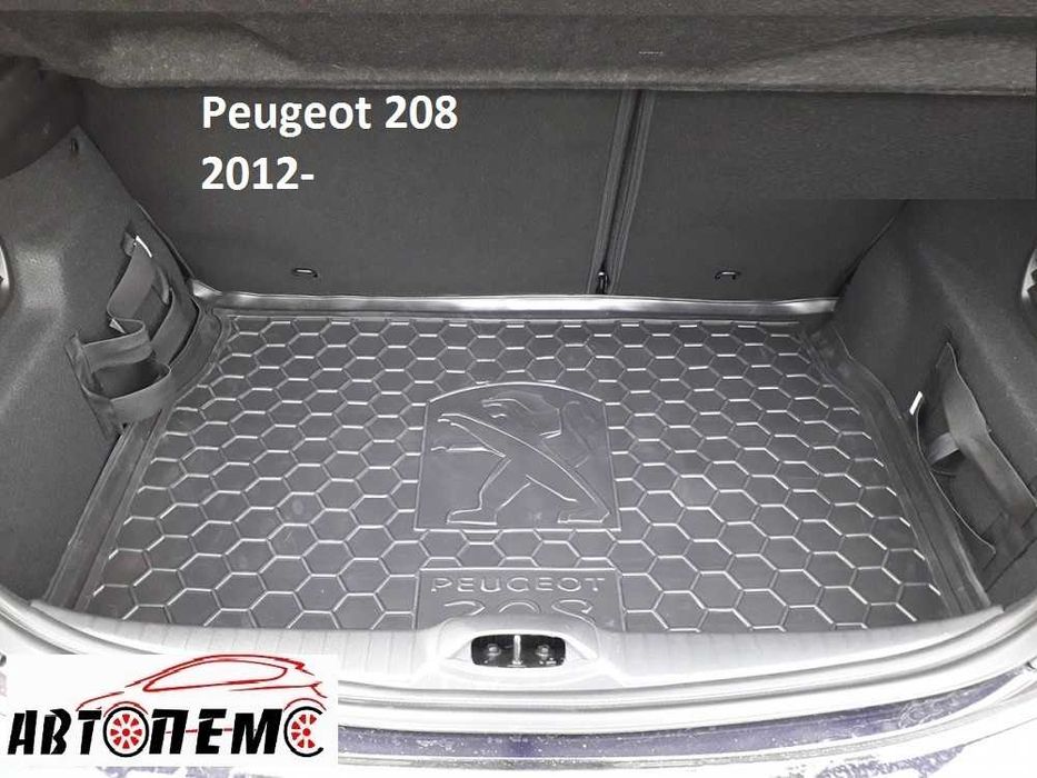 Коврик в багажник Peugeot пежо 108 2008  206 207 208 3008  301 307 308