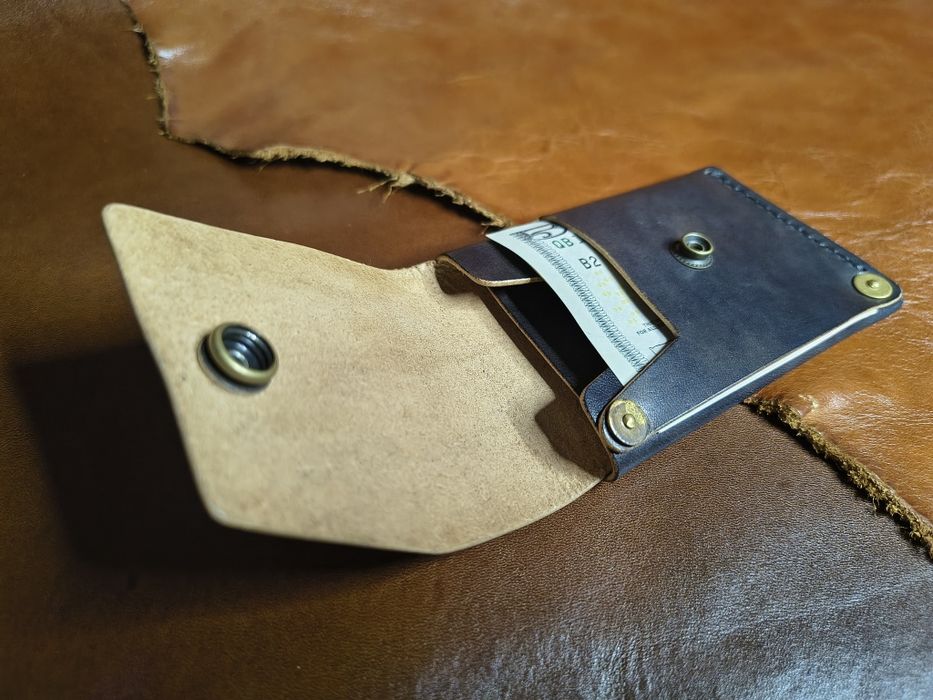 CardHolder-portfel skórzany. HAND MADE