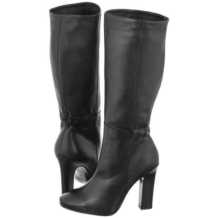 Nowe kozaki Wojas czarne,skórzane rozmiar 38,0