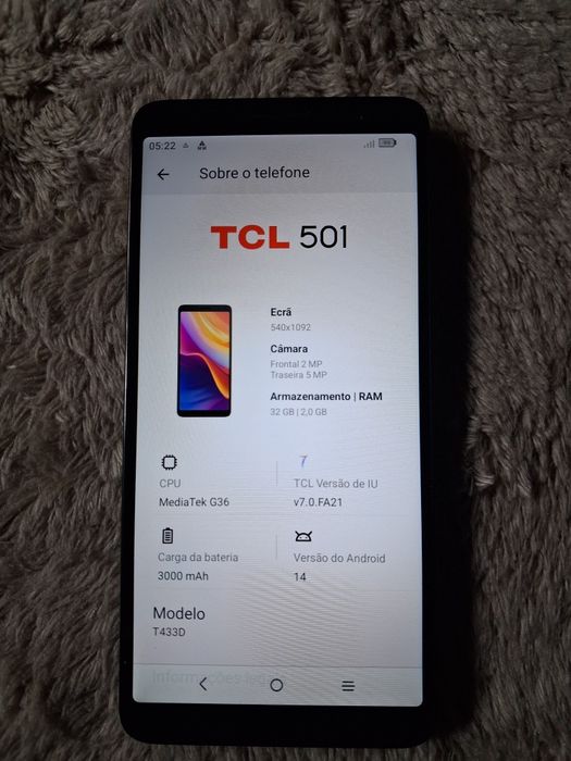 Smartphone TCL 501
