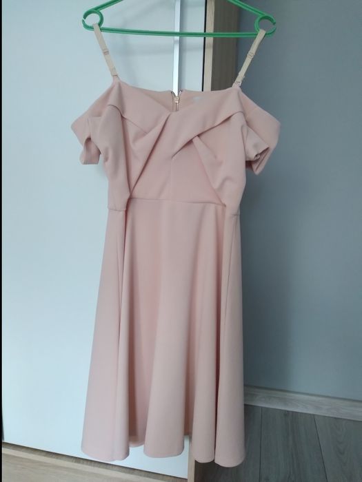 Sukienka pudrowy róż