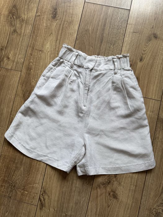 Лляні шорти-бермуди