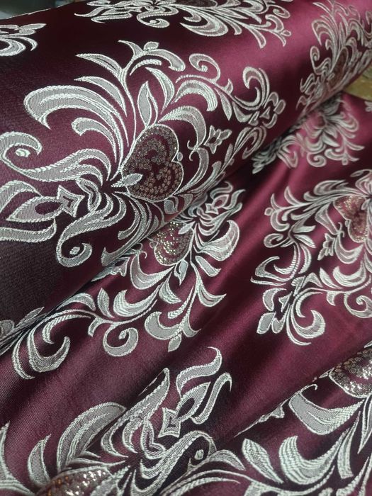 zaslony z metra ORNAMENT bordo/bez/złoto,szer 280 cm piekne,grubsze