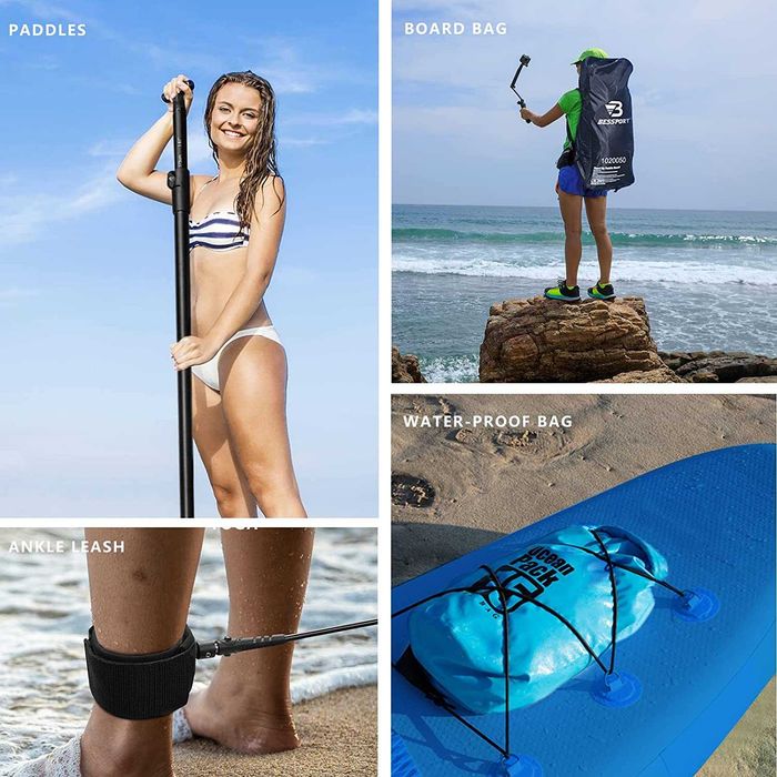 (NOVA) Prancha de Stand Up Paddle, SUP, cor azul e branco
