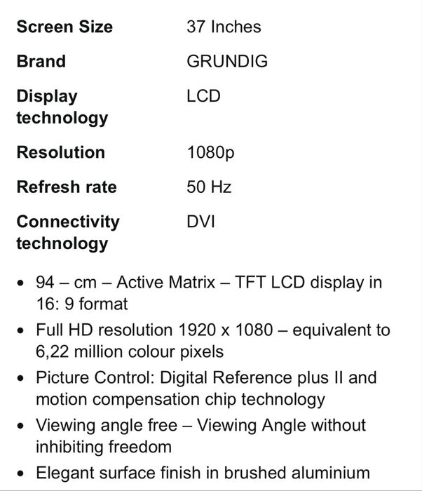 TV Grundig Tharus FHD