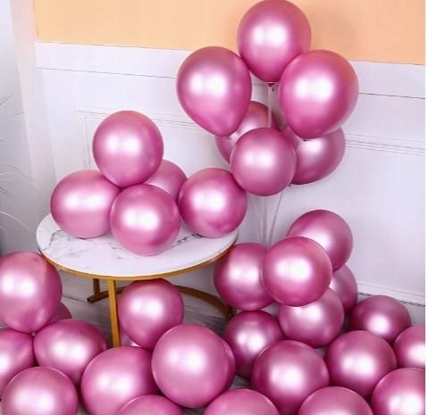 Balon lateksowy 10 sztuk różowy chrom 10 cali urodziny studniówka ślub
