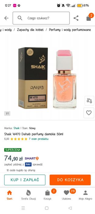Shaik dahab perfumy damskie 50ml nr 470
