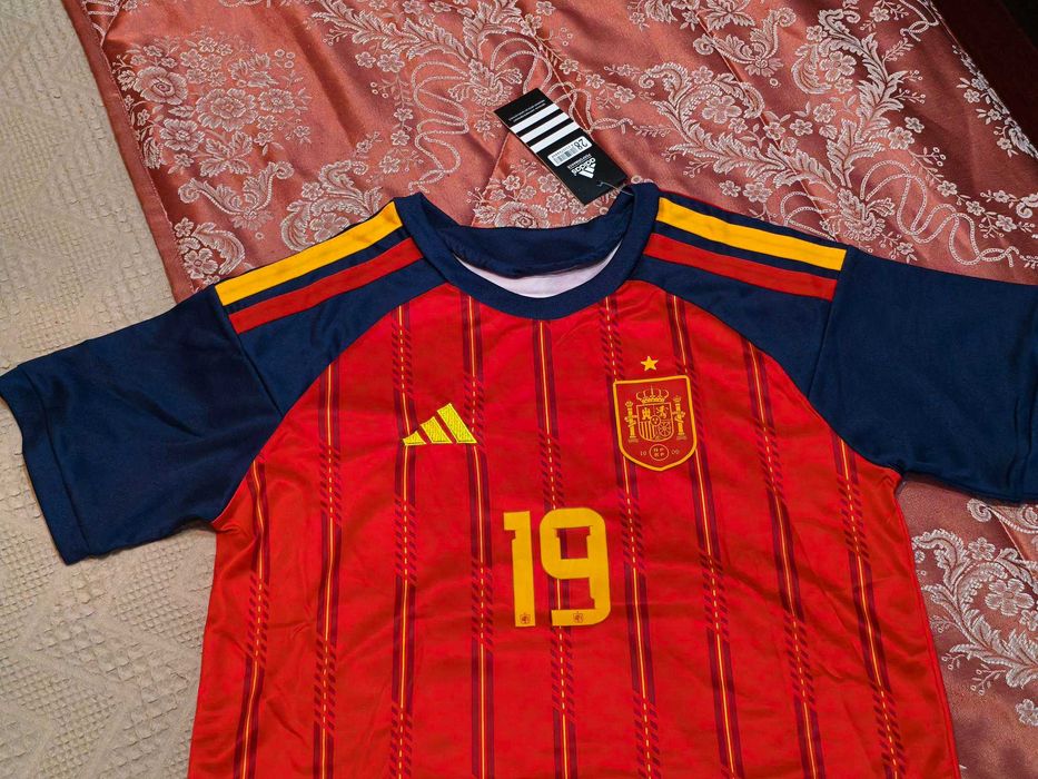 Camisola Criança Lamine Yamal 19 | Equipamento Espanha | NOVO