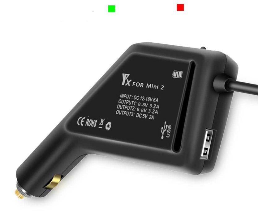 Ładowarka samochodowa dron DJI Mini 2 50min 2w1 USB NOWA PL 24h