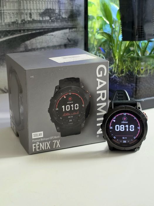 Смарт годинник Garmin Fenix 7X Solar, гармін фенікс 7Х солар, тактичний спортивний військовий годинник
