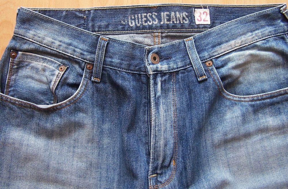 Spodnie Guess Jeans niebieskie 32x32
