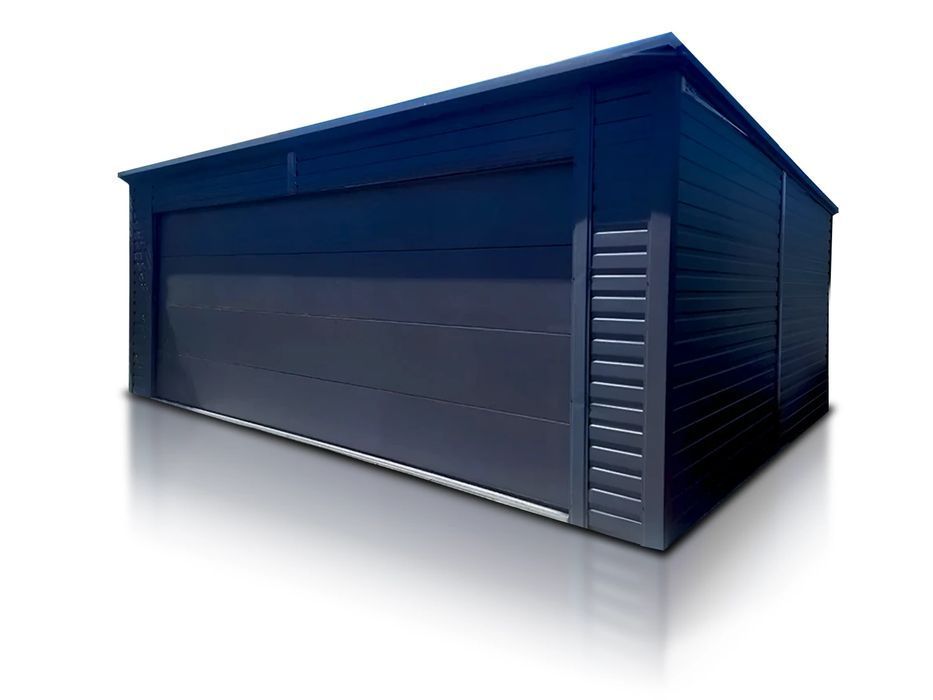 Garaż blaszany garaże blaszaki 6x6m brama segmentowa blaszak 6x6