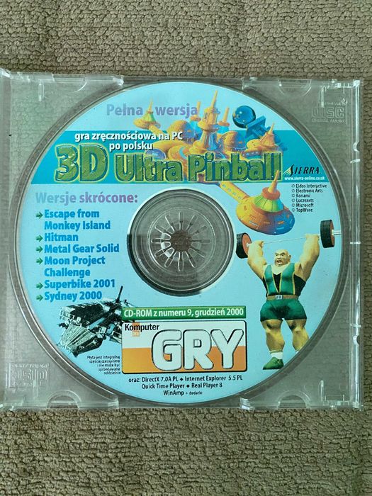 Gra Komputer Świat Gry - 3D Ultra Pinball