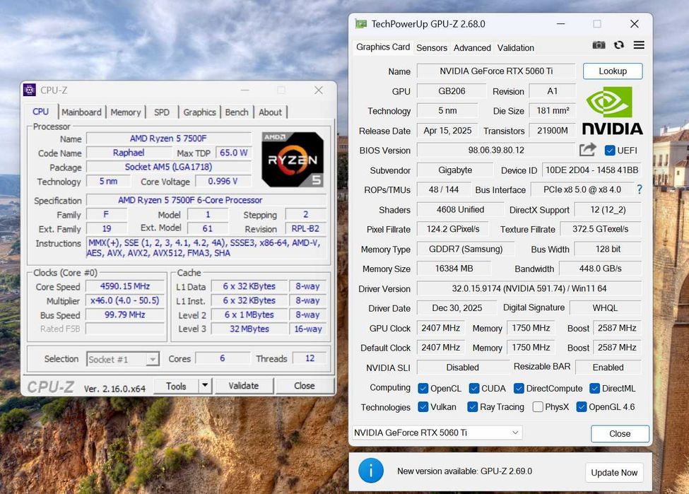 RTX 5060Ti 16Gb | Ryzen 5 7500f | 32GB DDR5 | Ігровий ПК