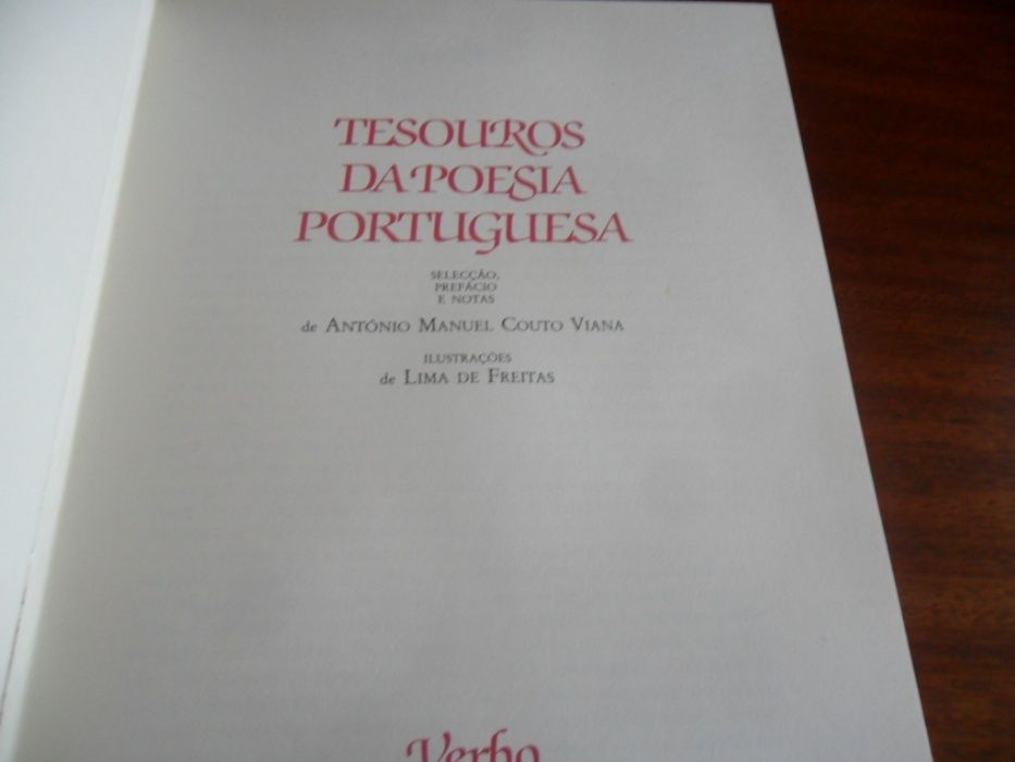 "Tesouros da Poesia Portuguesa" Antologia