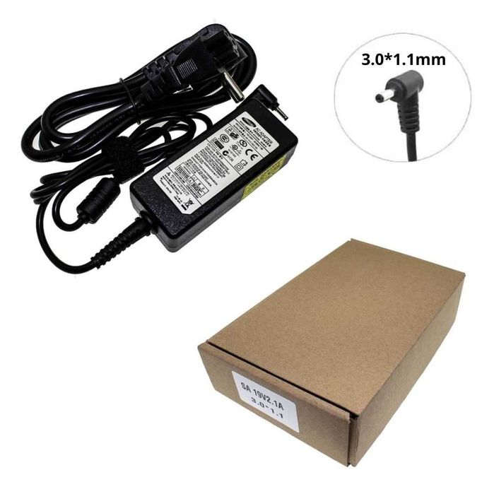 Блок питания для ноутбука Samsung 19V 40W/ 60W/ 90W + сетевой кабел