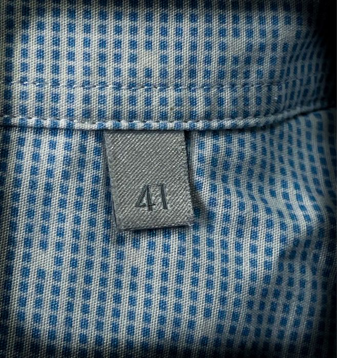 (L) Calvin Klein Nowa Męska Koszula Niebieska Biała Gładka