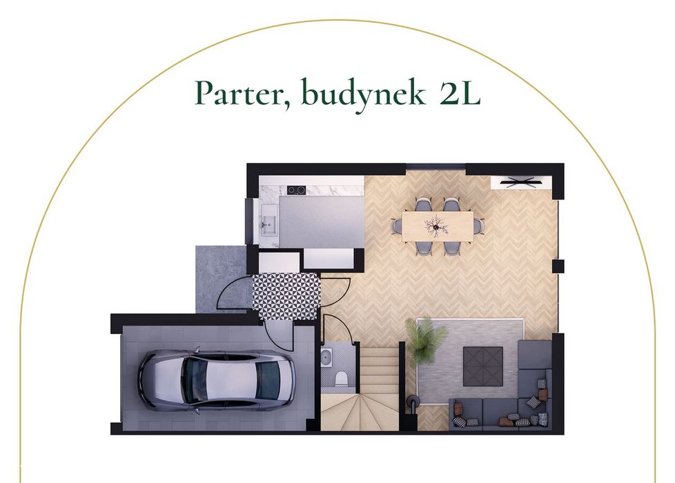 Dom bliźniak w lesie, projekt do dokończenia (140m x2)