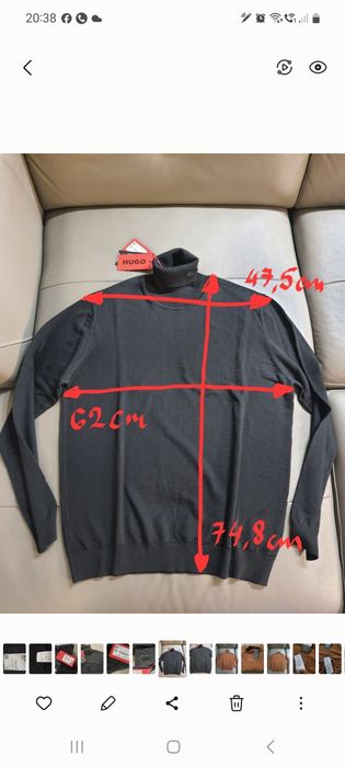 Hugo Boss wełna 100%