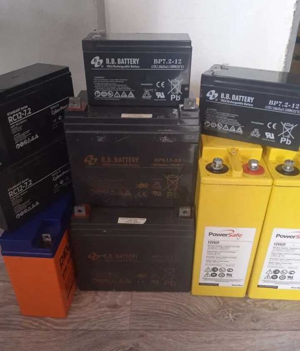 Аккумуляторы тяговые для ИБП. Котла, СЭС 12V 7-200Ач. Батареи AGM GEL