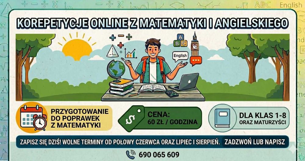 Nadrabianie zaległości Mat. Ang. Poprawka matur mat.