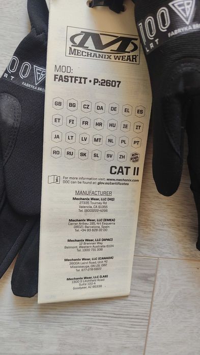 Rękawice taktyczne Mechanix Wear FastFit - Covert BLK