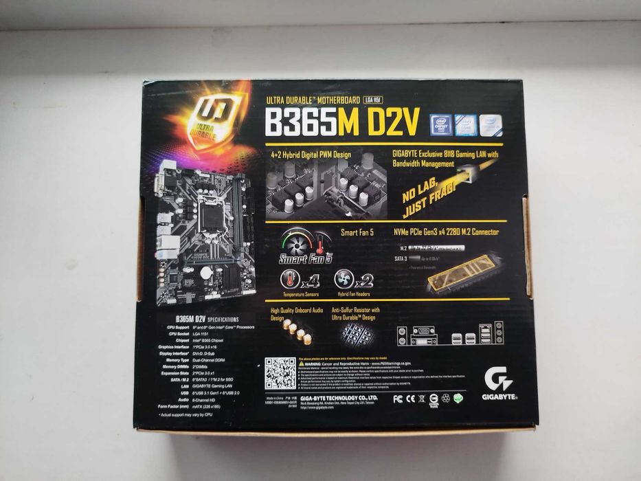 Комплект Intel Core i3-9100F + Gigabyte B365M D2V