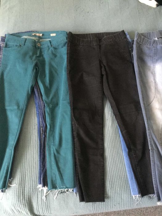 Damskie jeansy , spodnie , zestaw , S/36