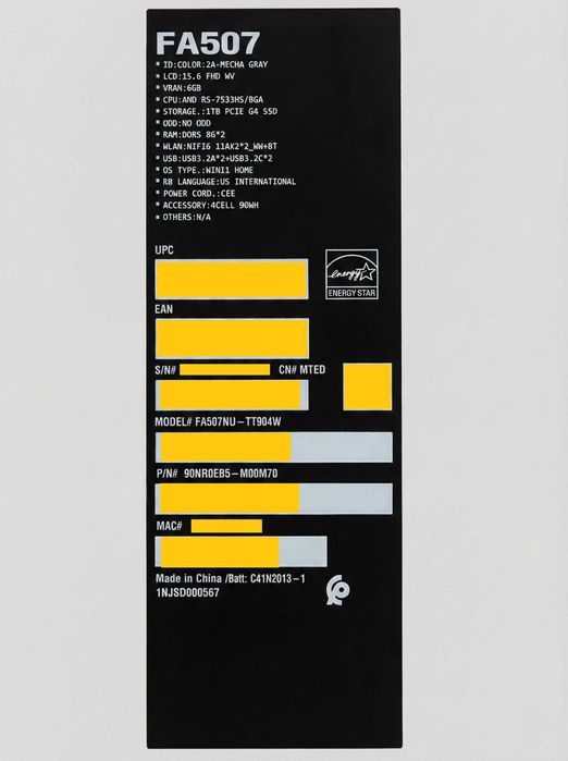 ASUS TUF A15 | Ryzen 5 | RTX 4050 | 16GB | 500GB SSD | Warrant 10.2026