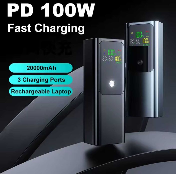 Потужний Power Bank 20 000 mAh • PD 100W • 21700 (збірка)
