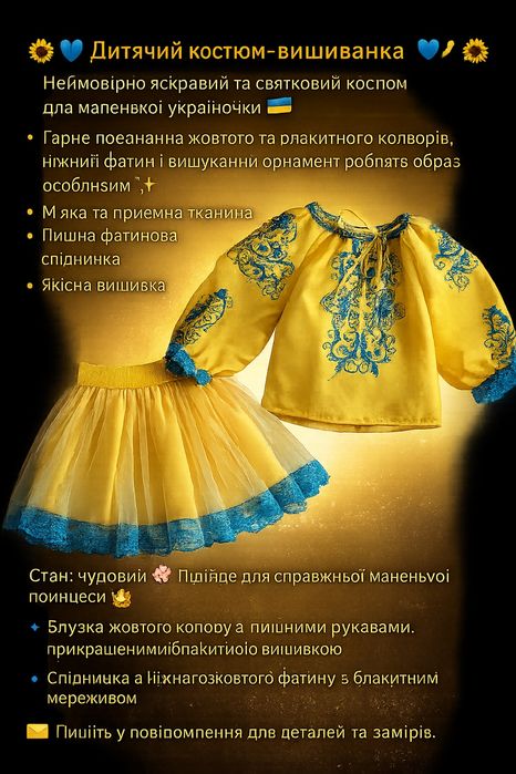 Костюм вишиваночка