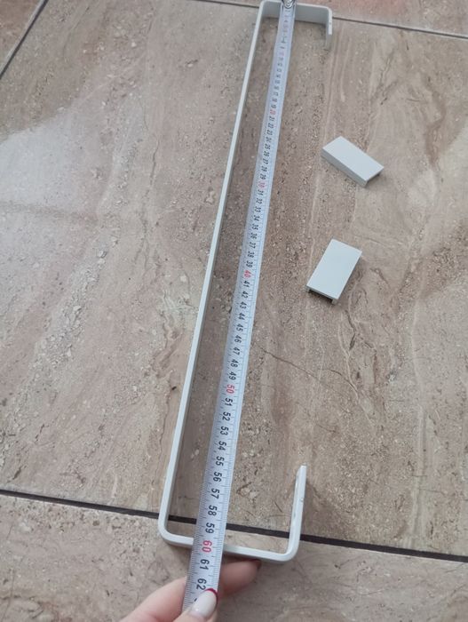 Uchwyt metalowy biały