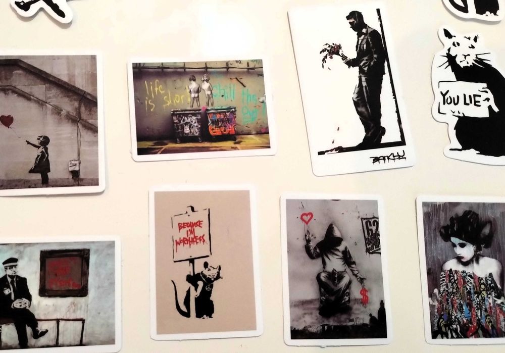 Pack 67 Stickers Banksy