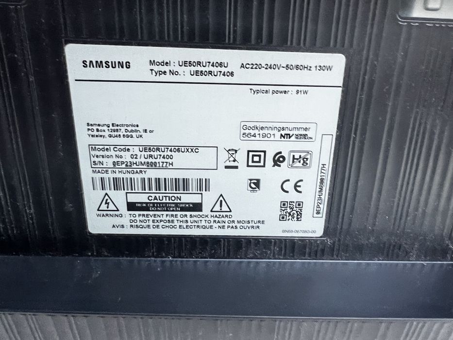 Placas Samsung UE50RU7406U – Mainboard + Fonte de Alimentação