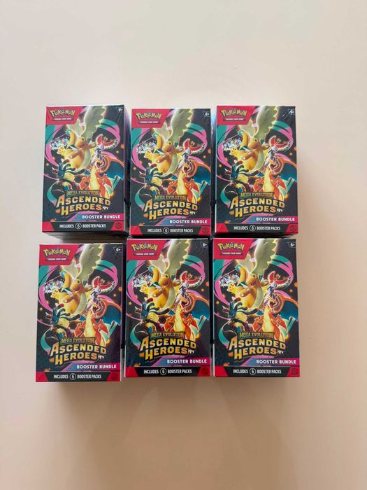 6x Pokemon Booster Bundle Ascended Heroes - Versão Inglesa