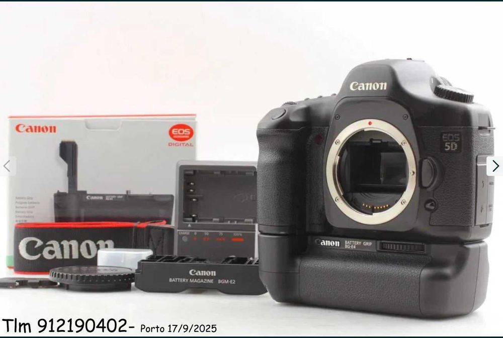 Canon 5D Mark I Classic  c/ Grip e Canon EF 35-80mm USM - Tudo C/ Novo