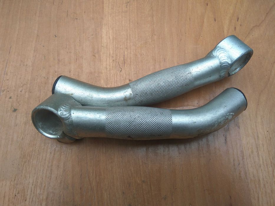 Rogi na kierownicę Alu Dł.14cm  Szare Polecam