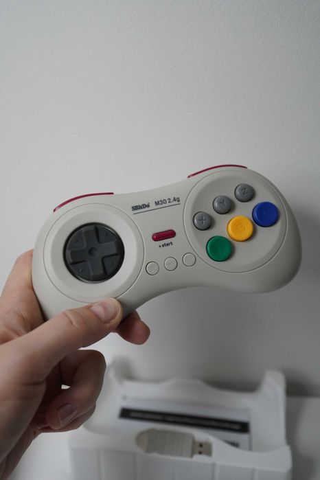 8BitDo M30 2.4G Wireless Pad White Pad do Gry