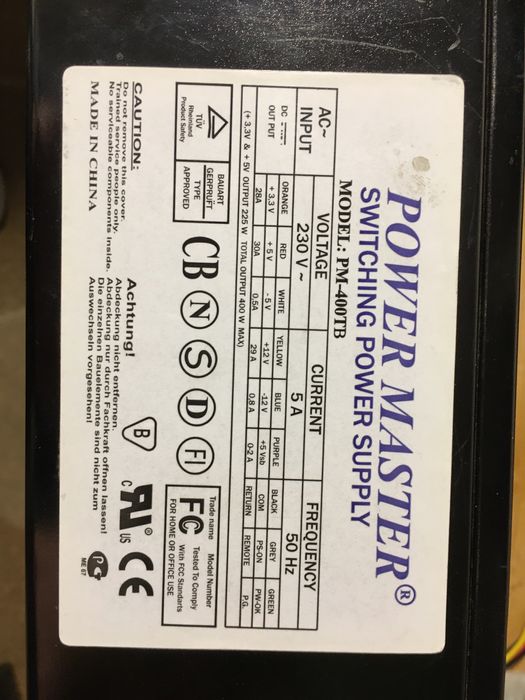 Блоки питания ПК  и ремонт любыхбп