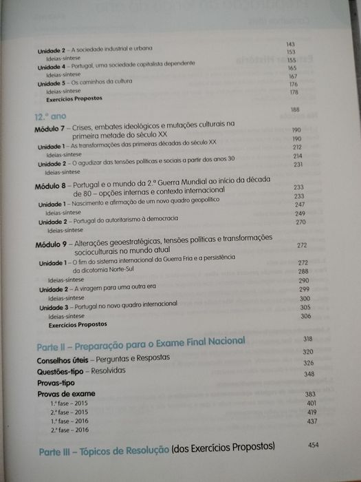 Livro preparação exame História