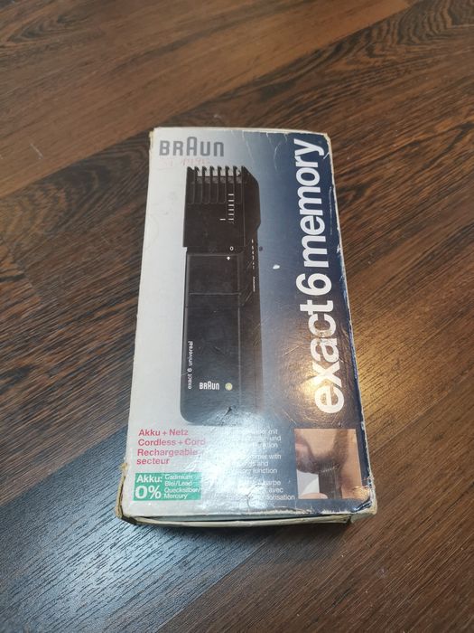 Golarka brody bezprzewodowa Braun exacto6 memory