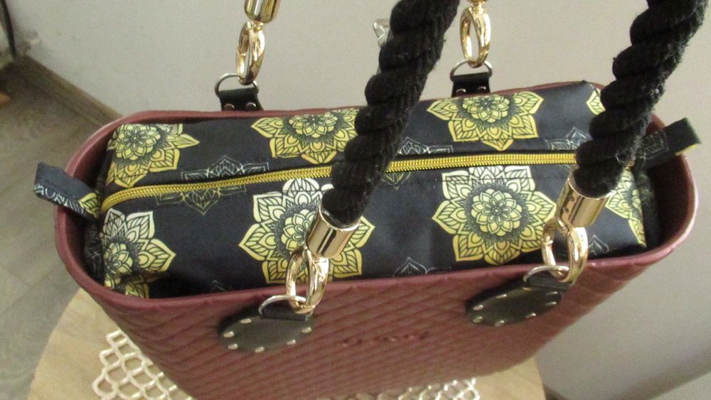 Organizer do Obag Mini Mandale złote suwak złoty łezka 24h