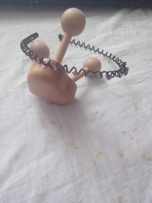 Обруч пружина  спіральний з камінчиками для кіс