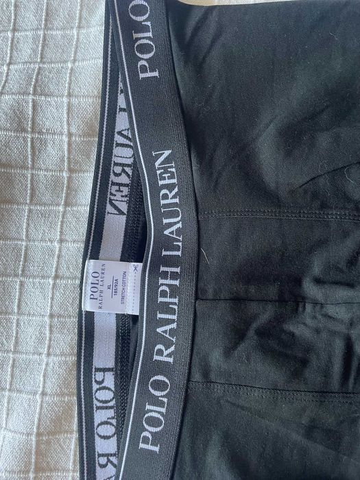 3 pares de boxers pretos ralph lauren XL novos