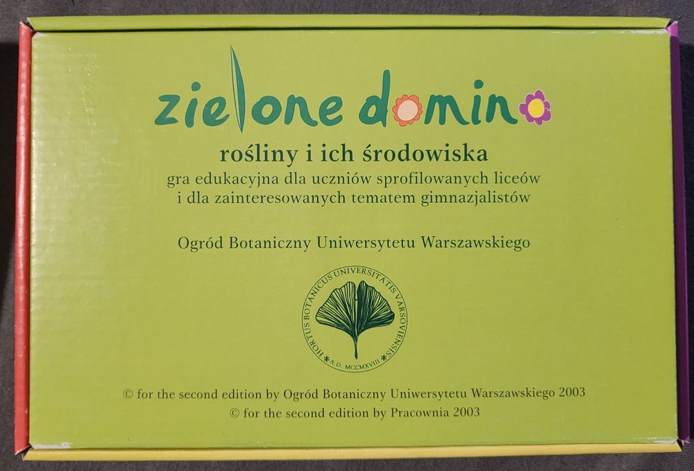 Zielony Piotruś, Zielone Domino. Gra edukacyjna, Gimnazjum. Nowe