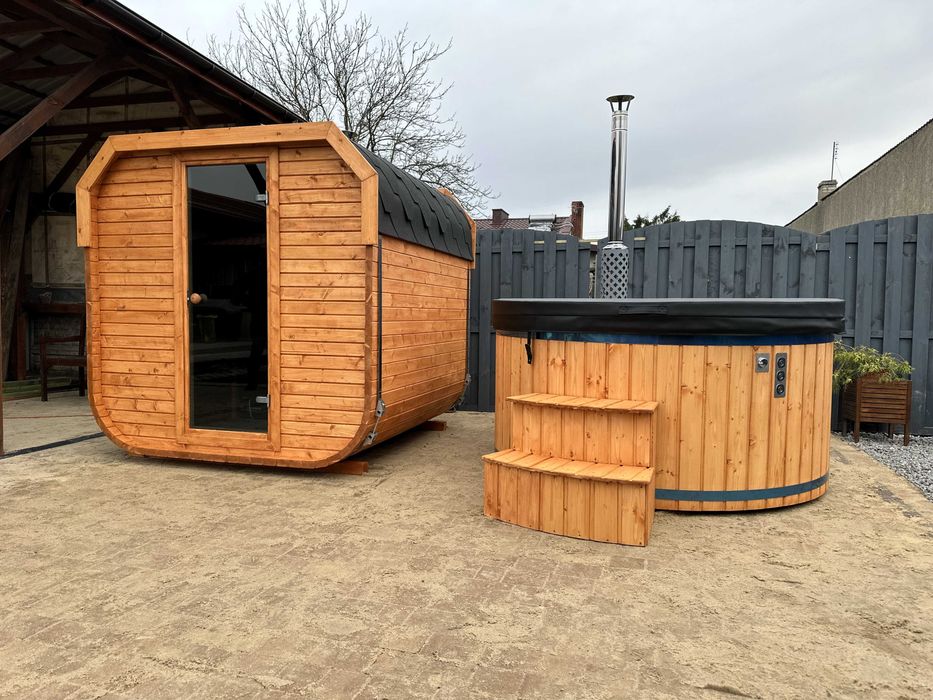 Sauna Cube Kwadro Kwadratowa Beczka 2m Dowolna Konfiguracja