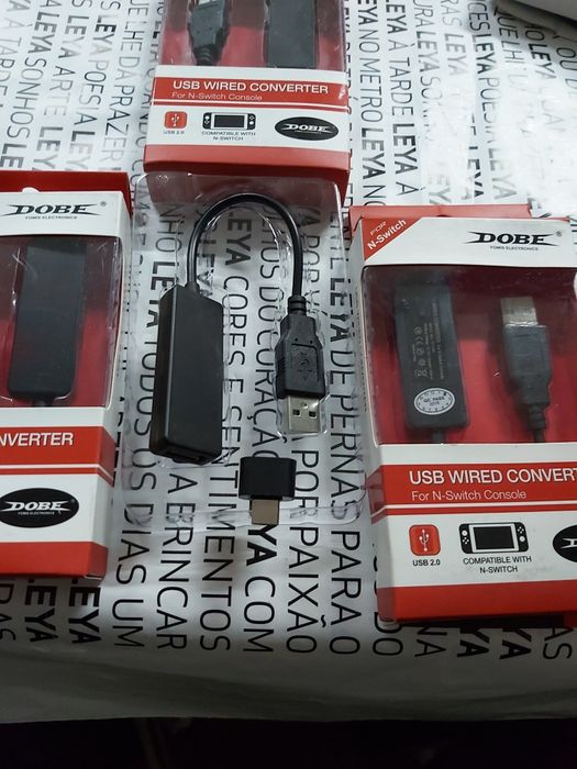 conversor USB compatível com PS4, PS3, Xbox 360, Xbox One X/S n-Switch